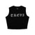 Trevi Crystal Crop Top - Black