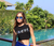 Trevi Crystal Crop Top - Black